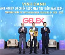 GEX: GELEX vinh dự là Doanh nghiệp có chiến lược M&A tiêu biểu 2024-2025