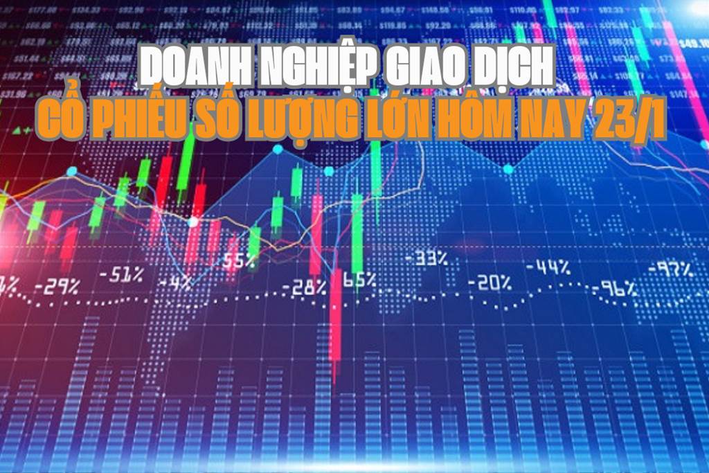 Chứng khoán hôm nay 23/1: 8 doanh nghiệp giao dịch cổ phiếu số lượng lớn