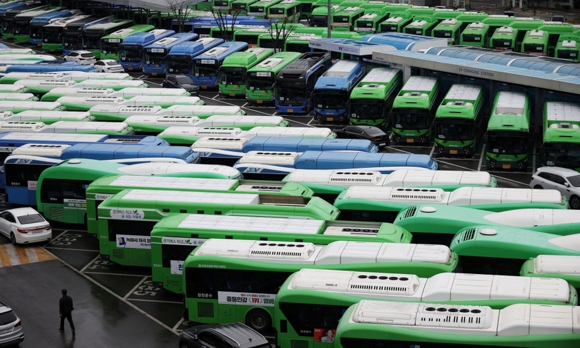 Khoảng 10 triệu người Hàn Quốc bị ảnh hưởng do tài xế xe buýt đình công