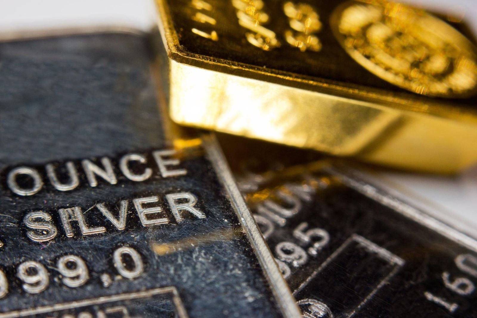 gold silver precious metals bars getty