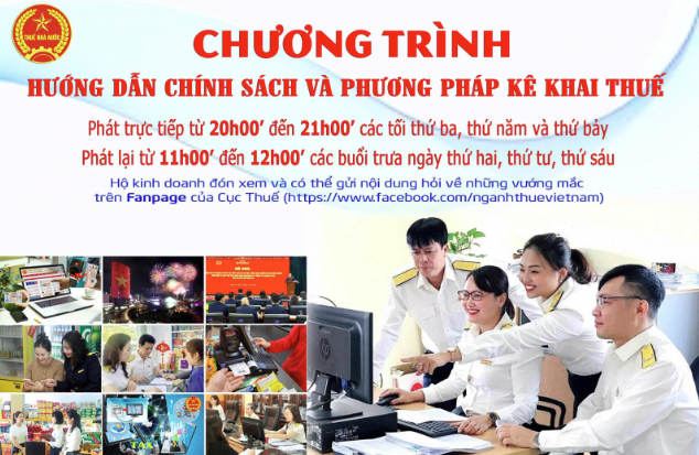 Cục Thuế phát sóng trực tuyến chương trình hỗ trợ kê khai thuế cho hộ kinh doanh