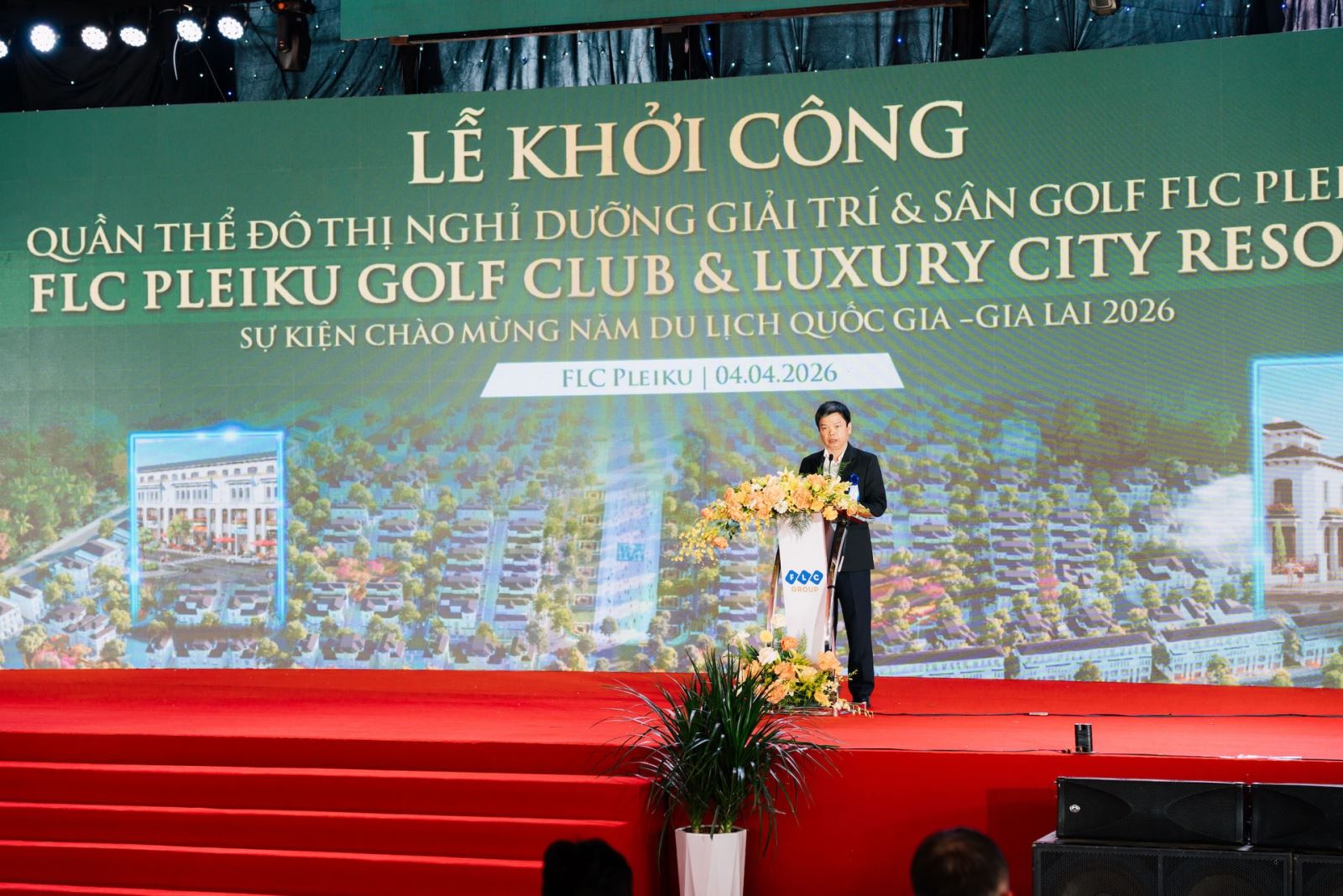 Khởi công quần thể FLC Pleiku, biểu tượng đô thị nghỉ dưỡng giải trí và sân golf tại Gia Lai