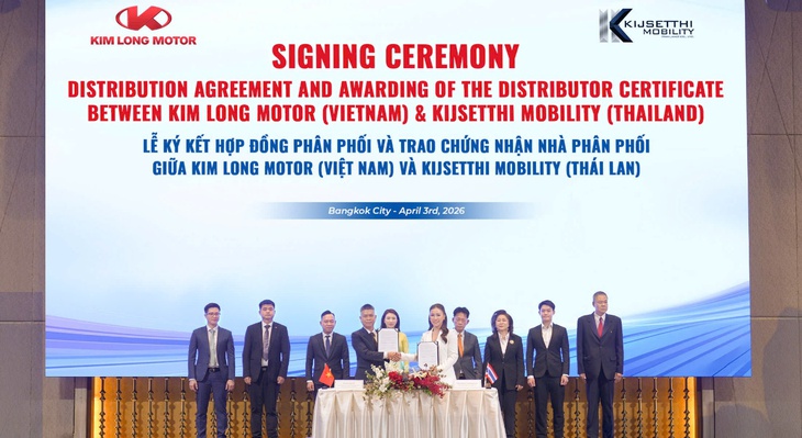 Kim Long Motor phân phối xe buýt tại Thái Lan, đẩy mạnh xuất khẩu