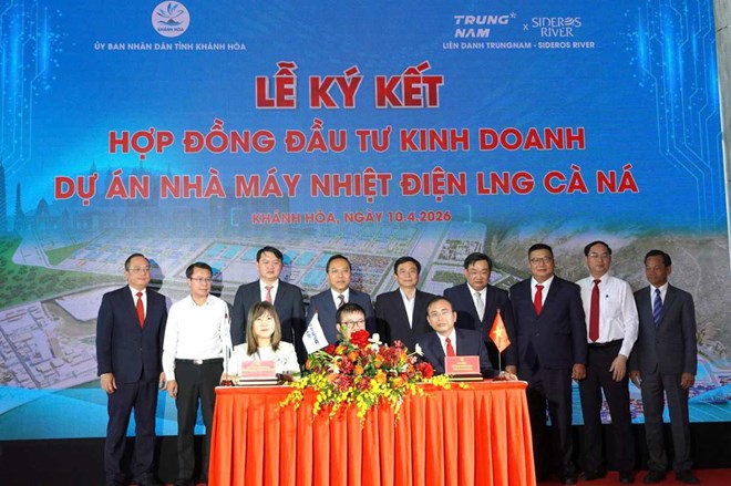 Khánh Hòa ký kết dự án nhà máy nhiệt điện LNG Cà Ná hơn 57.000 tỉ đồng