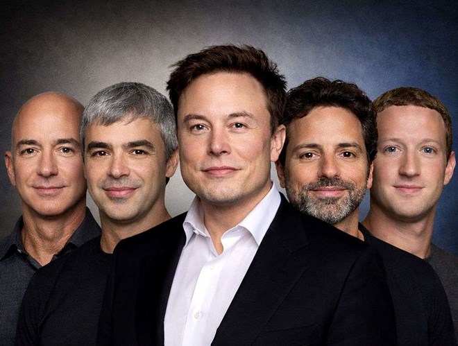 5 tỉ phú Mỹ giàu nhất thế giới, Elon Musk bỏ xa phần còn lại