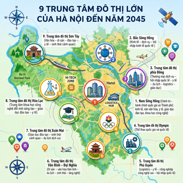 Sau quy hoạch Hà Nội 100 năm, giá bất động sản sẽ ra sao? GS Đặng Hùng Võ đưa cảnh báo đáng chú ý