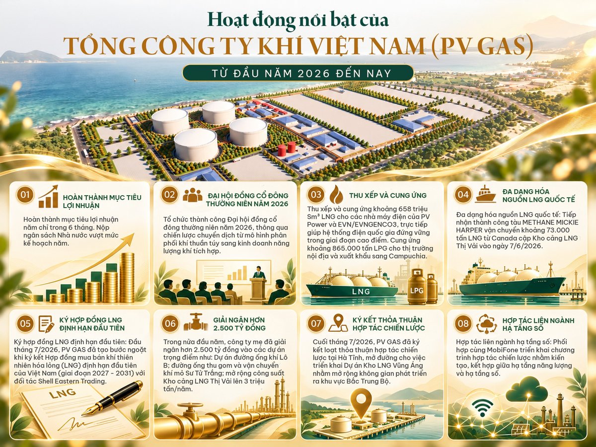PV GAS: Vượt ‘bão’ toàn cầu, củng cố ‘xương sống’ hạ tầng năng lượng vì tương lai tự chủ PV GAS: Vượt ‘bão’ toàn cầu, củng cố ‘xương sống’ hạ tầng năng lượng vì tương lai tự chủ