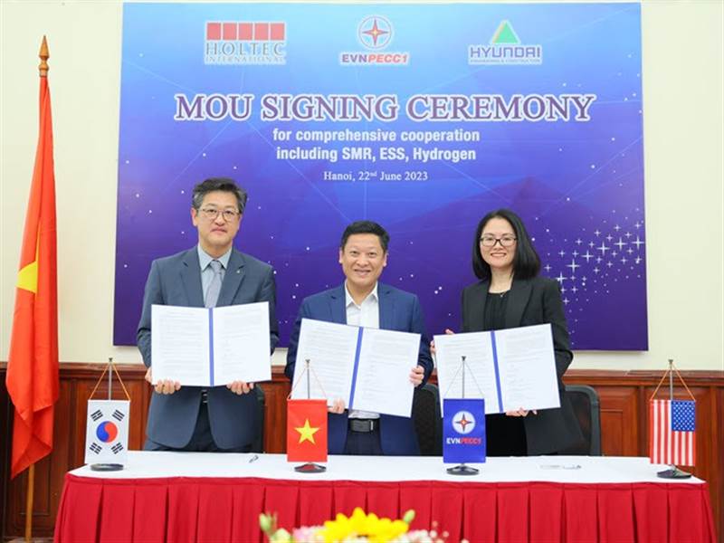 TV1: PECC1 và Hyundai E&C, Holtec International ký ghi nhớ hợp tác về ...