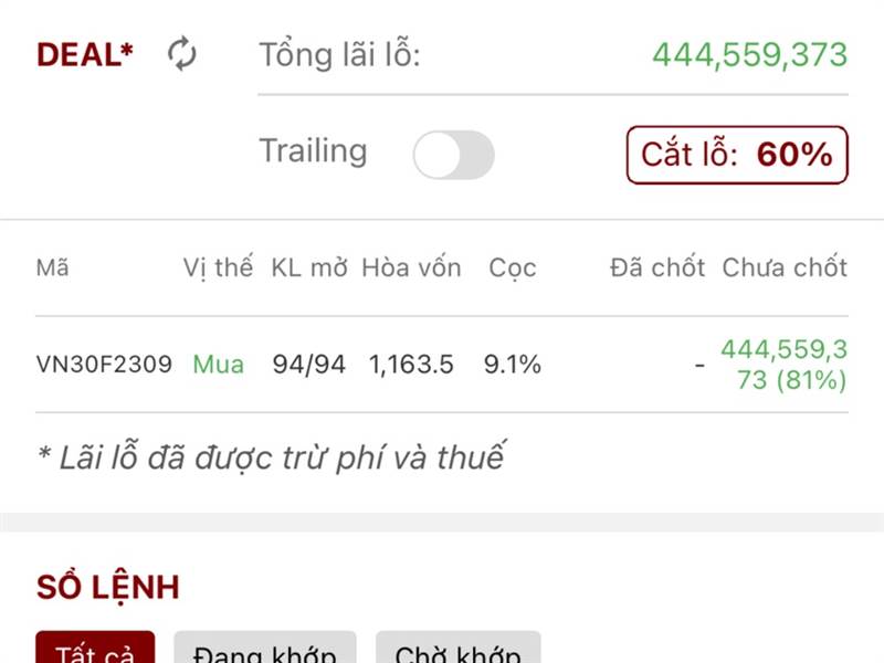 Các anh Lái giúp em xin 1 lệnh QUÉT TRẦN PHÁI SINH...