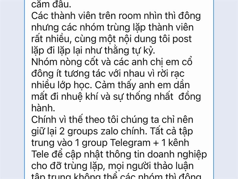 Chuẩn bị xoá các room zalo, đúng quy trình.