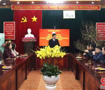 NSL: Đồng chí Trưởng ban Nội chính Tỉnh ủy thăm, chúc tết Công ty cổ phần Cấp nước Sơn La