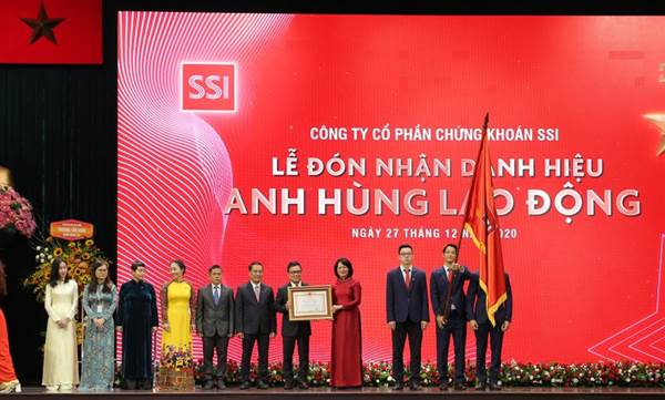 SSI: Công ty chứng khoán tư nhân đầu tiên nhận danh hiệu Anh