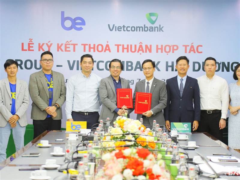 Vietcombank Hải Dương và Be Group ký thỏa thuận hợp tác