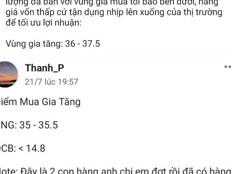 Khá may mắn khi CNG về lại vùng dưới 37.5 ngay phi...