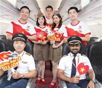 VJC: Muôn ánh sao vàng rộn ràng trên những chuyến bay Vietjet dịp kỷ niệm Quốc Khánh 2-9