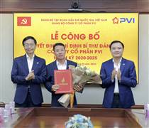 PVI: Công bố quyết định Bí thư Đảng ủy Công ty Cổ phần PVI