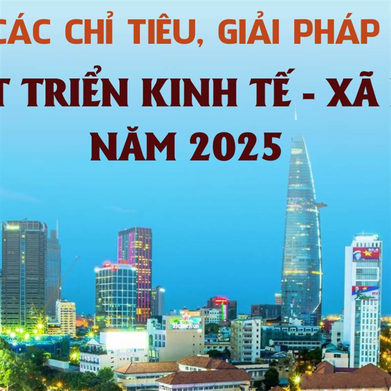 [Infographic] Các chỉ tiêu dự kiến phát triển kinh tế - xã hội năm 2025