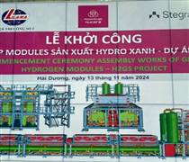 Lilama lắp đặt tổ hợp 27 module sản xuất hydro xanh