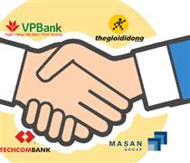 Ngân hàng đua hợp tác với “đại gia” bán lẻ: VPBank kết hợp Thế giới di động biến 3.000 cửa hàng thành ‘cây ATM’, cặp bài trùng Techcombank – Masan tạo ra 2.000 tài khoản mới mỗi ngày