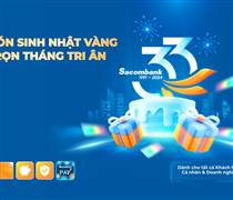 Đón tuổi 33, Sacombank chi hơn 33 tỷ đồng tri ân khách hàng