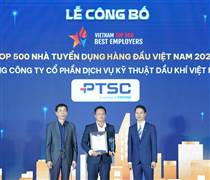 PTSC được vinh danh Top 10 nơi làm việc tốt nhất Việt Nam năm 2024 – nhóm ngành Năng lượng, Dầu khí