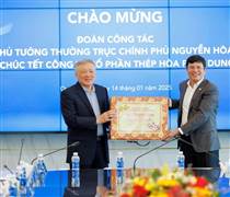 HPG: Phó Thủ tướng mong muốn Hòa Phát nghiên cứu sản xuất thép phục vụ dự án đường sắt cao tốc Bắc - Nam