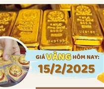 Giá vàng hôm nay 15/2: SJC tăng 600.000 đồng/lượng, chạm mốc 91,3 triệu đồng