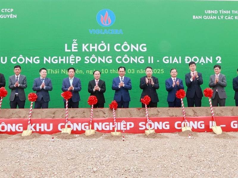 Thái Nguyên khởi công Khu công nghiệp Sông Công II - Giai đoạn 2
