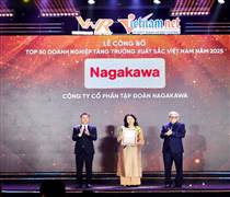 NAG: 5 lần liên tiếp đạt “Top 50 doanh nghiệp tăng trưởng xuất sắc Việt Nam"