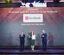 SSB: SeABank tăng 173 bậc trong bảng xếp hạng FAST500