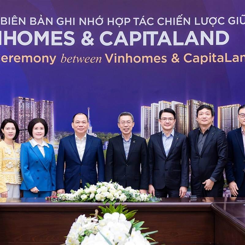 Tỷ phú Phạm Nhật Vượng bắt tay “đại gia” CapitalLand, phát triển lĩnh vực bất động sản