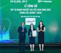 LPB: LPBank giành 2 giải thưởng ESG danh giá, khẳng định vị thế tài chính bền vững