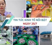 Tin tức kinh tế ngày 25/7: Xuất khẩu của khu vực FDI bật tăng mạnh mẽ