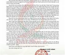 GVR: Thư cảm ơn của Đảng ủy GVR sau thành công Đại hội lần thứ X