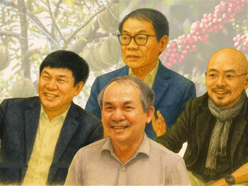 Những tỷ phú Việt đổ tiền khủng giải bài toán 'trồng cây gì, nuôi còn gì': bầu Đức trồng sầu riêng, 'vua thép' nuôi gà, đại gia cà phê mở rộng đế chế từ Đông sang Tây