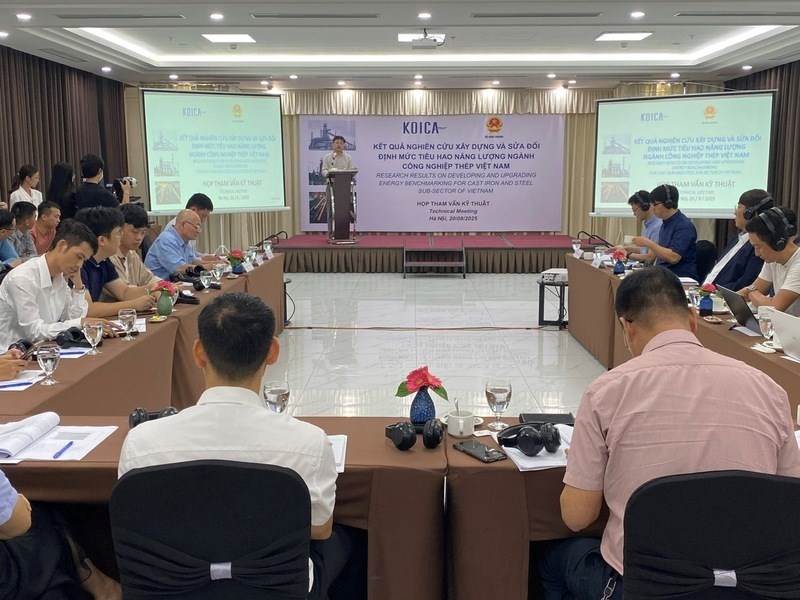 Tham vấn kỹ thuật về định mức tiêu hao năng lượng ngành thép