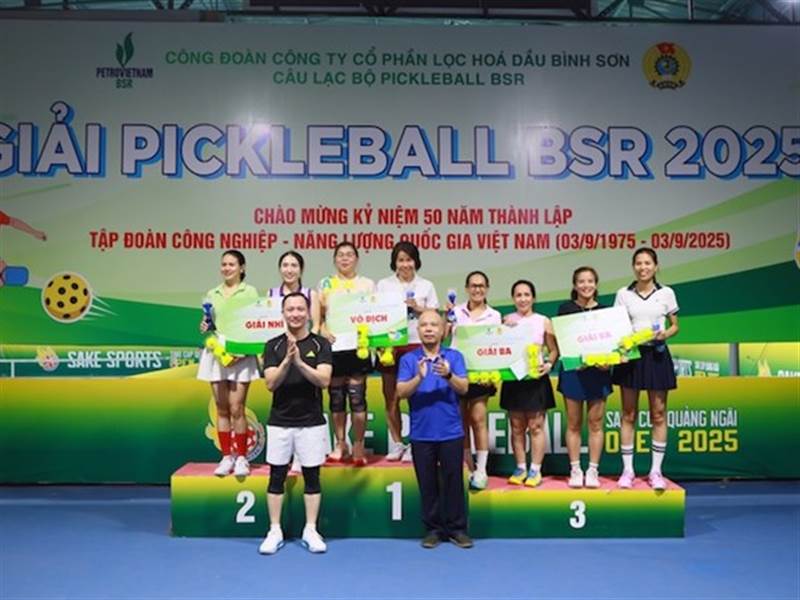 BSR: Công đoàn BSR tổ chức giải Pickleball thu hút hơn 100 vận động viên