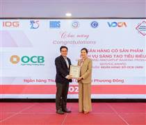OCB: Ngân hàng có Sản phẩm Dịch vụ Sáng tạo tiêu biểu 2025