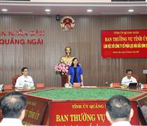 Bí thư Tỉnh ủy Quảng Ngãi: Cần nhanh chóng đảm bảo nguồn vật liệu san lấp cho dự án NCMR NMLD Dung Quất 
