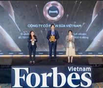 VNM: Vinamilk đứng đầu top 25 thương hiệu dẫn đầu 2025 của Forbes Việt Nam