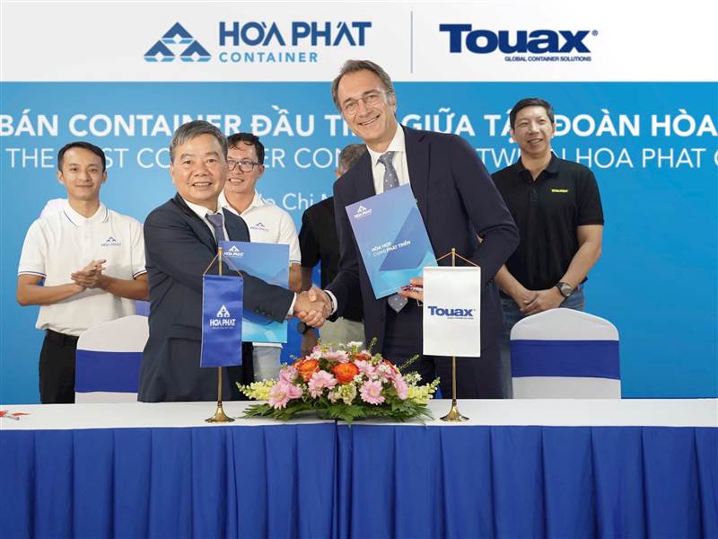 HPG: Hòa Phát bàn giao đơn hàng container đầu tiên cho Touax Container Leasing