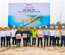 Đèo Cả chính thức hợp long cây cầu lớn nhất trên cao tốc Tuyên Quang - Hà Giang dài 77km