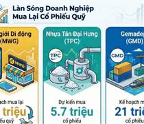 Loạt công ty Thế giới di động, Nhựa Tân Đại Hưng, T-Corp, Gemadept có cùng một hành động