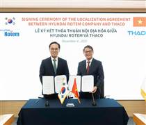 THACO ký thỏa thuận nội địa hóa với Hyundai Rotem phát triển công nghiệp đường sắt tại Việt Nam