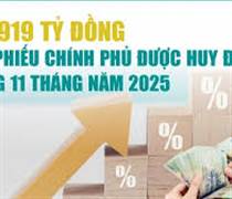 Infographics: 11 tháng năm 2025, huy động trái phiếu chính phủ đạt 306.919 tỷ đồng