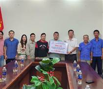 TV1: Công đoàn EVNPECC1 thăm và hỗ trợ người lao động nhà máy thủy điện sông Bung 5 bị ảnh hưởng lũ lụt