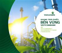 VCB: Vietcombank thông báo ban hành Khung Trái phiếu bền vững