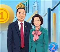 Vợ chồng tỷ phú Phạm Nhật Vượng chính thức trở thành 2 người giàu nhất và nhì TTCK Việt Nam, bỏ xa những người còn lại