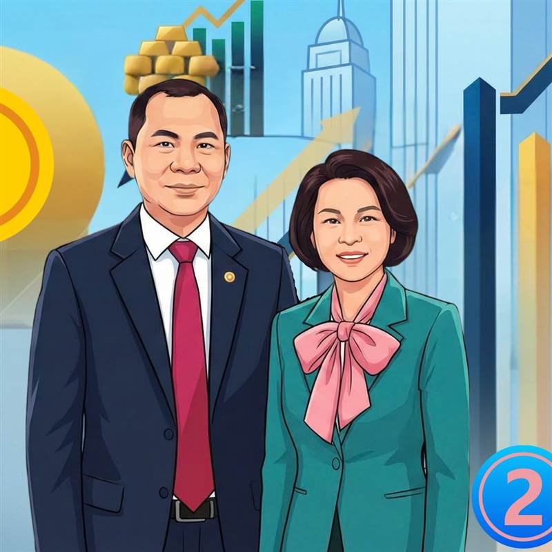 Vợ chồng tỷ phú Phạm Nhật Vượng chính thức trở thành 2 người giàu nhất và nhì TTCK Việt Nam, bỏ xa những người còn lại