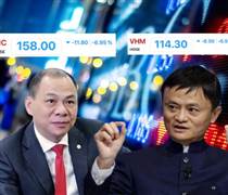 Ông Phạm Nhật Vượng lại nghèo hơn Jack Ma sau 48h "vượt mặt"